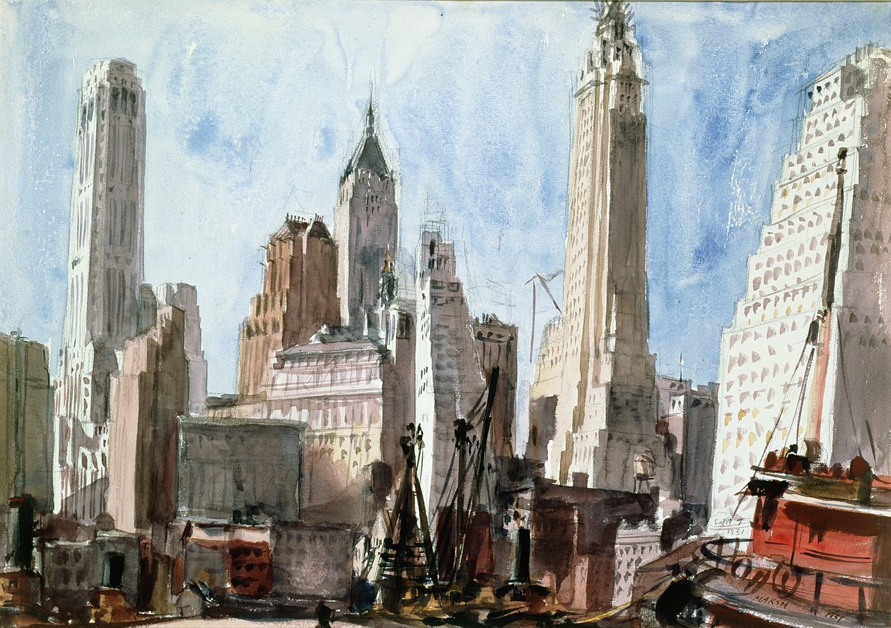 Wolkenkratzer von Reginald Marsh
