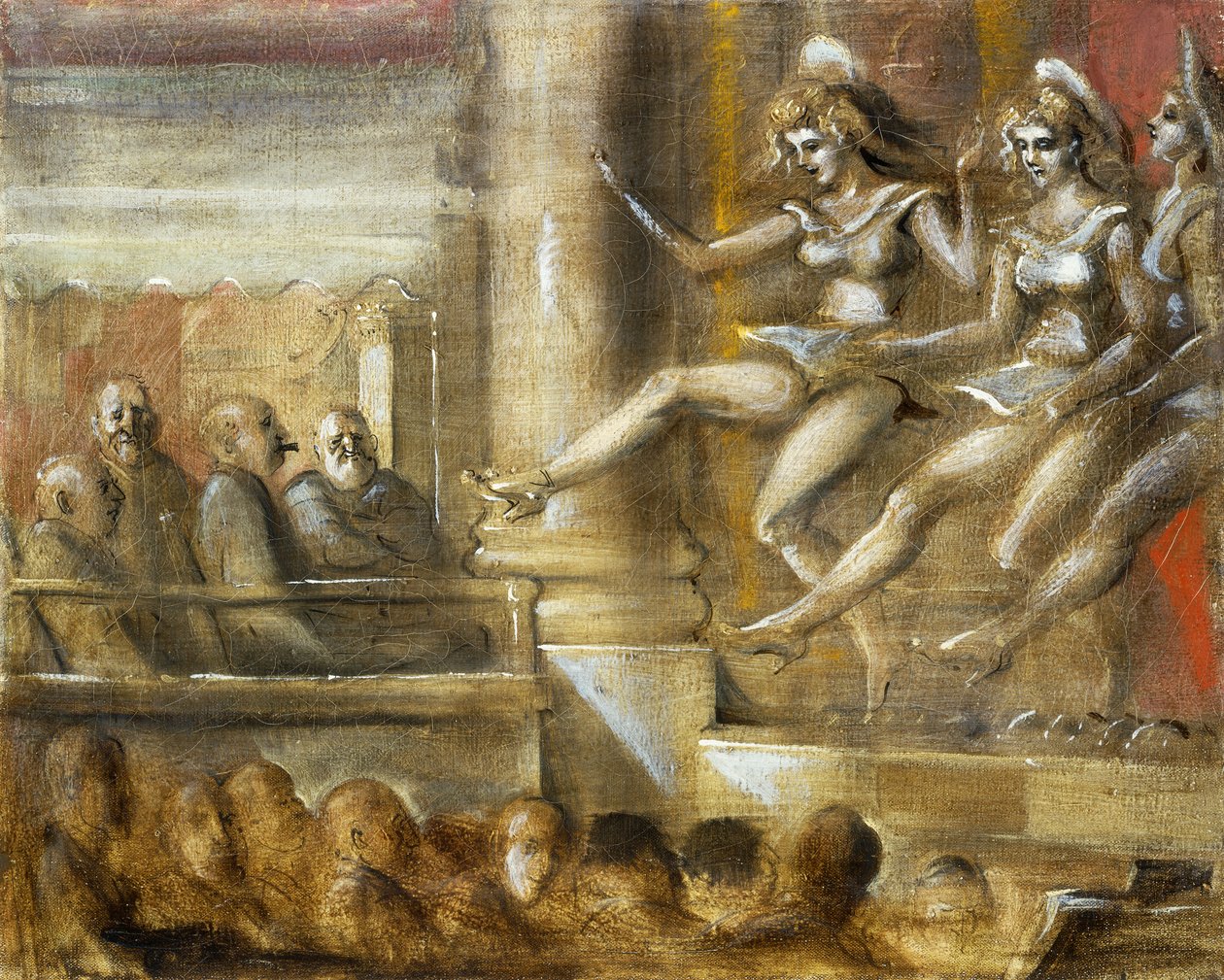 Drei Chorusmädchen von Reginald Marsh