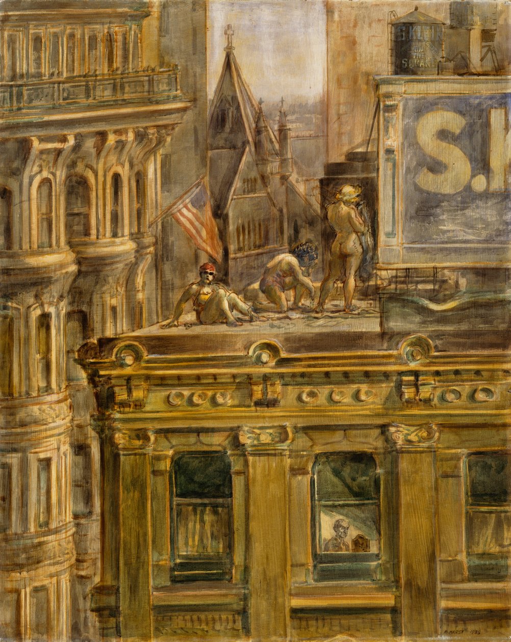 Blick aus meinem Fenster von Reginald Marsh