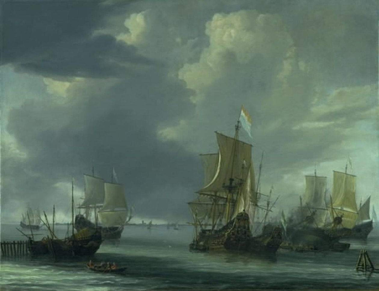 Holländische Reede von Reinier Nooms
