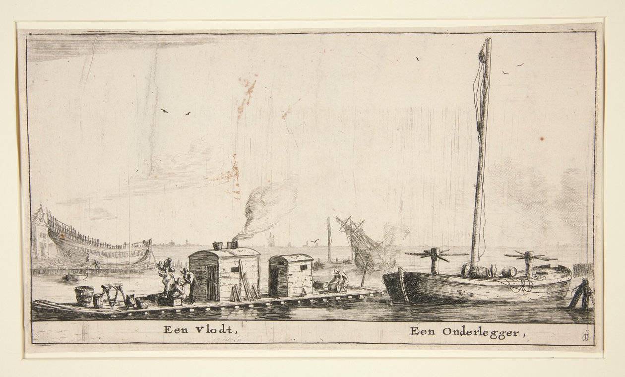 Zwei Boote von Reinier Nooms