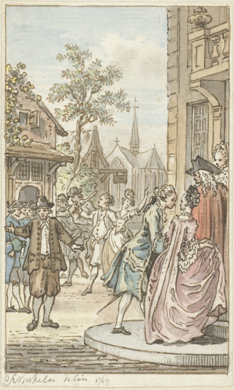 Lucas und Clarisse von Reinier Vinkeles (I)