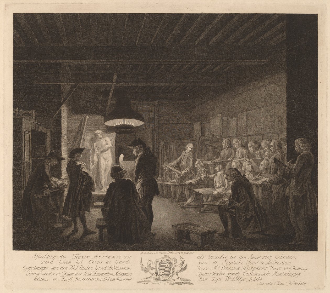 Die Zeichenschule in Amsterdam von Reinier Vinkeles