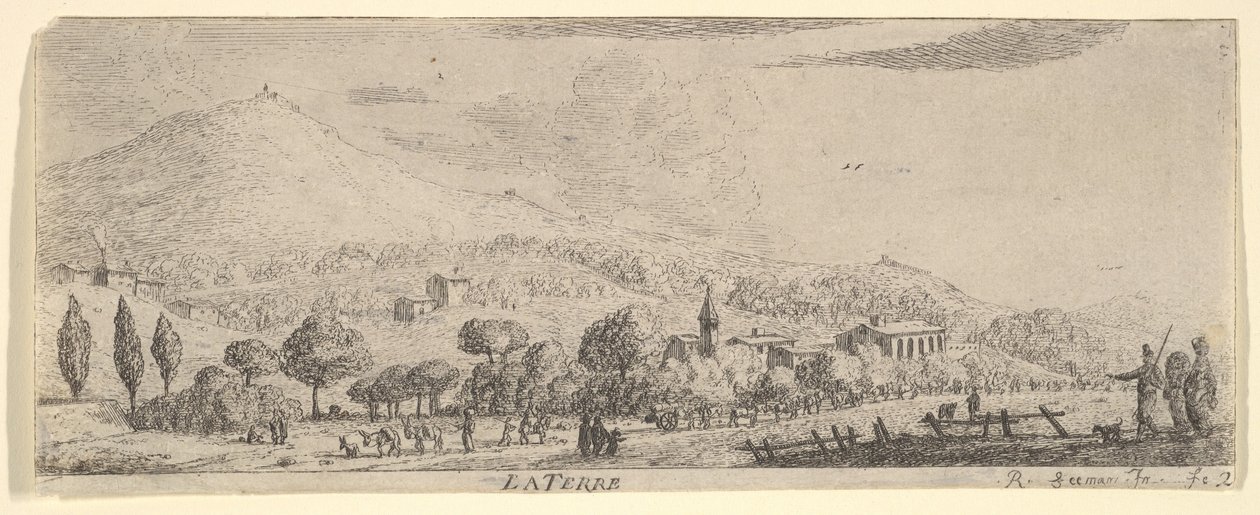 La Terre, aus Die Elemente, 17. Jahrhundert von Reinier Zeeman