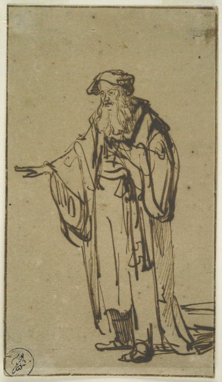 Ein stehender alter Mann, ca. 1638 von Rembrandt van Rijn