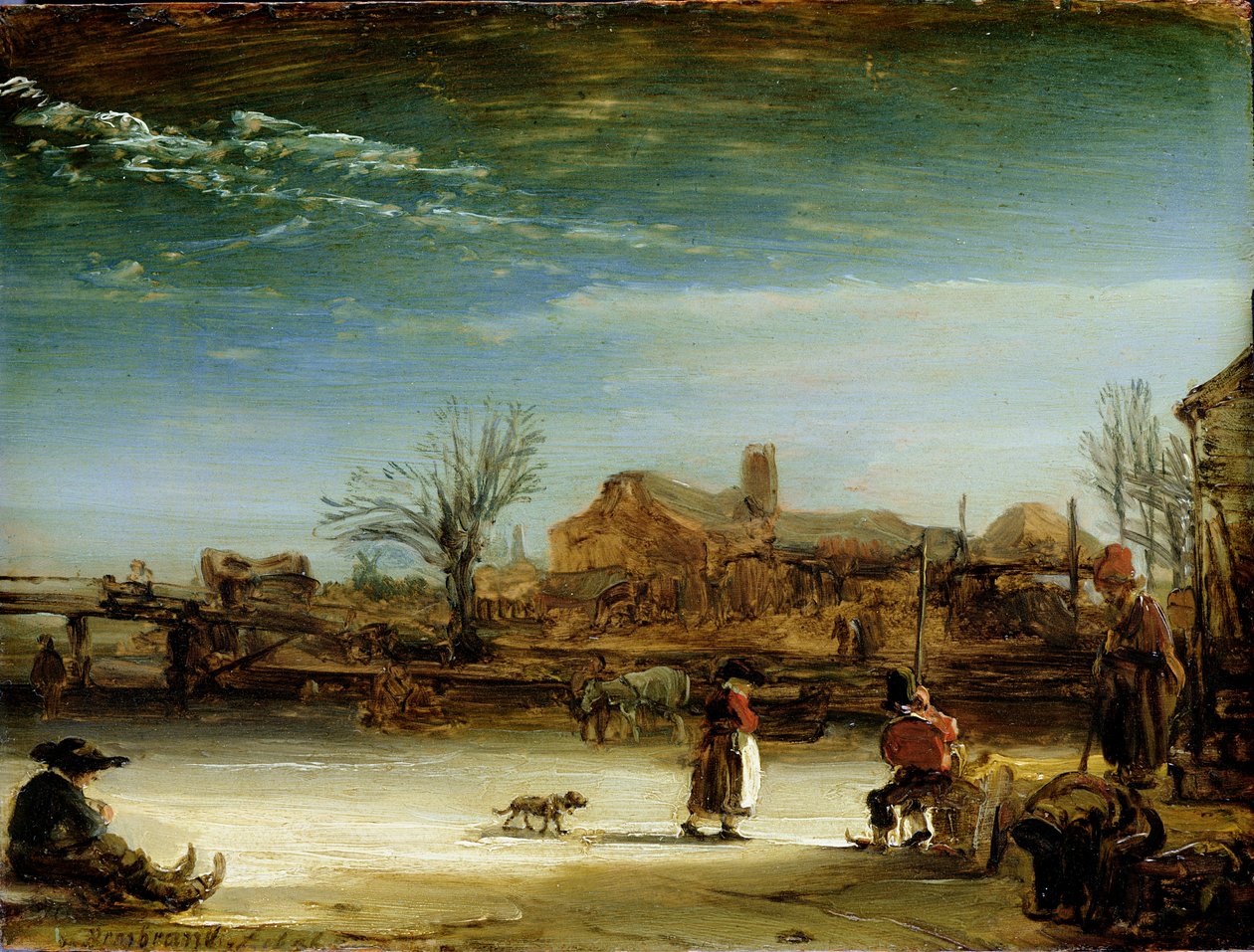 Winterlandschaft, 1646 von Rembrandt van Rijn