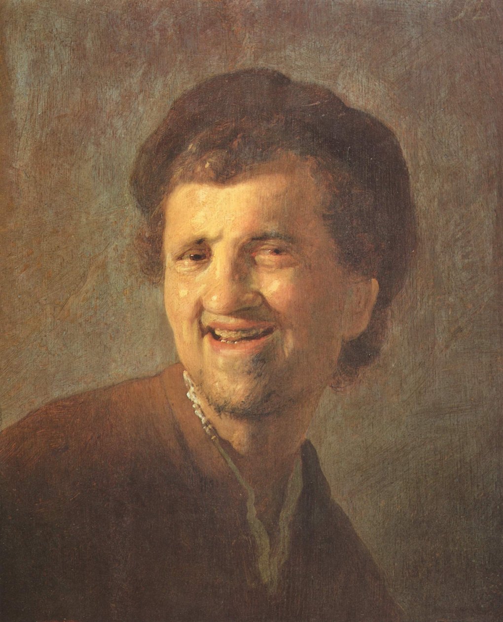Büste eines lachenden jungen Mannes von Rembrandt van Rijn