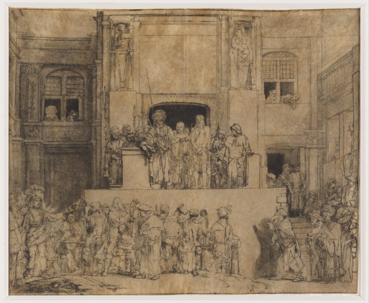 Christus dem Volk präsentiert von Rembrandt van Rijn