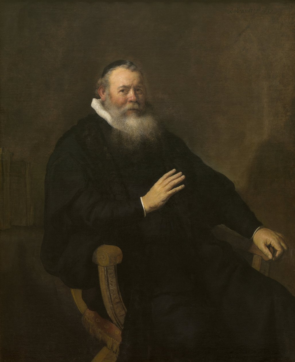 Der Prediger Eleazar Swalmius von Rembrandt van Rijn