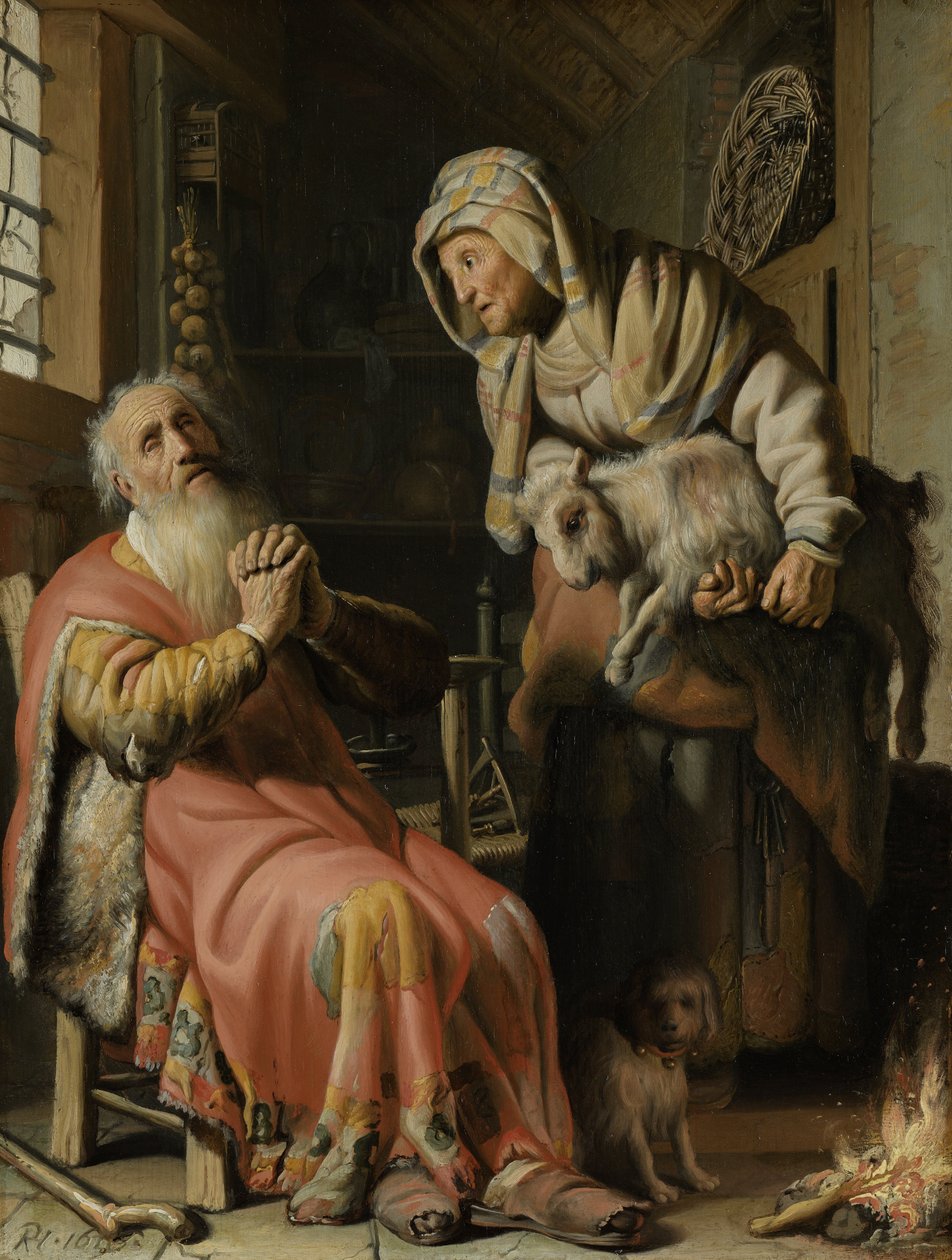 Tobit und Anna mit dem Zicklein von Rembrandt van Rijn