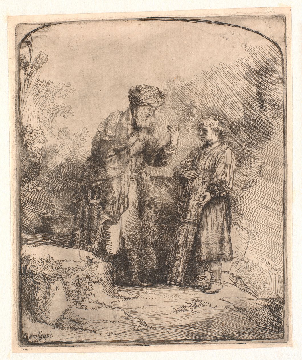 Abraham und Isaak von Rembrandt van Rijn