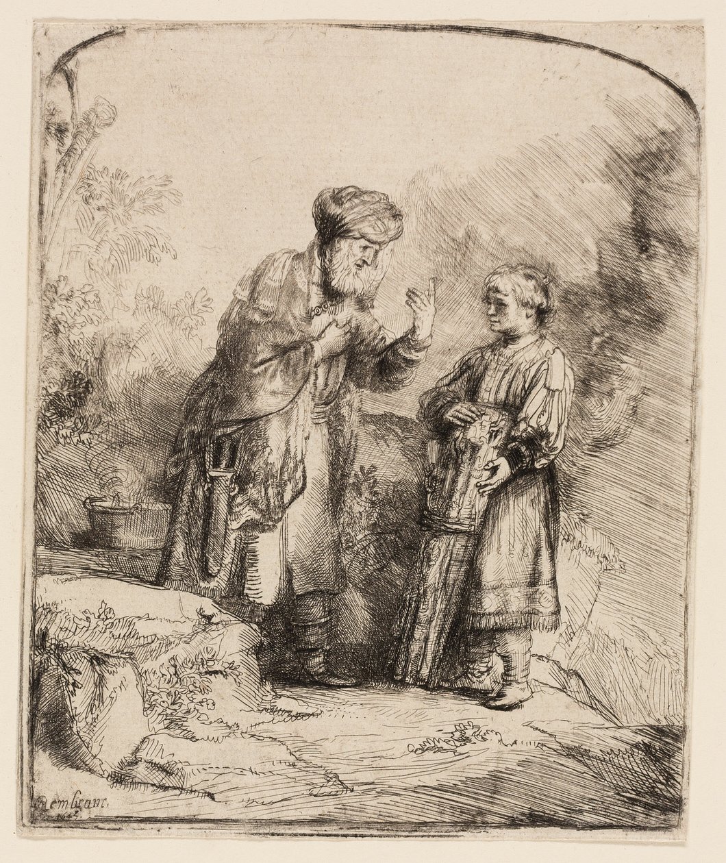 Abraham und Isaak von Rembrandt van Rijn