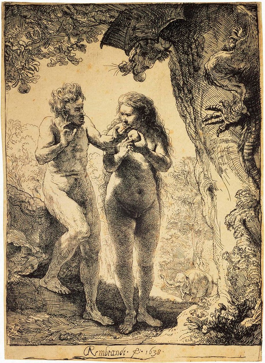 Adam und Eva von Rembrandt van Rijn