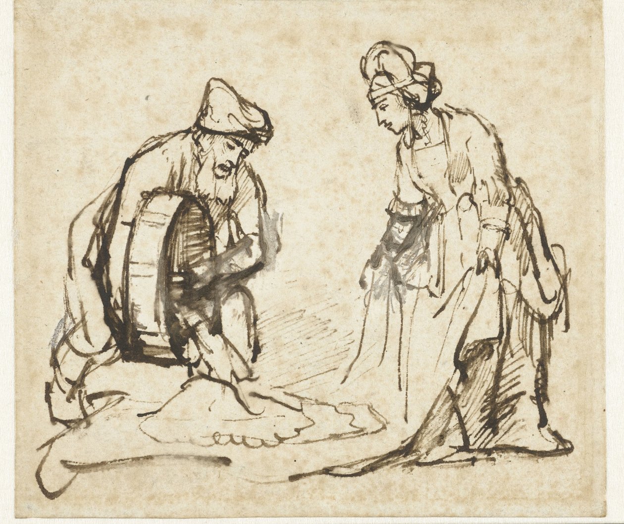 Boas und Ruth von Rembrandt van Rijn