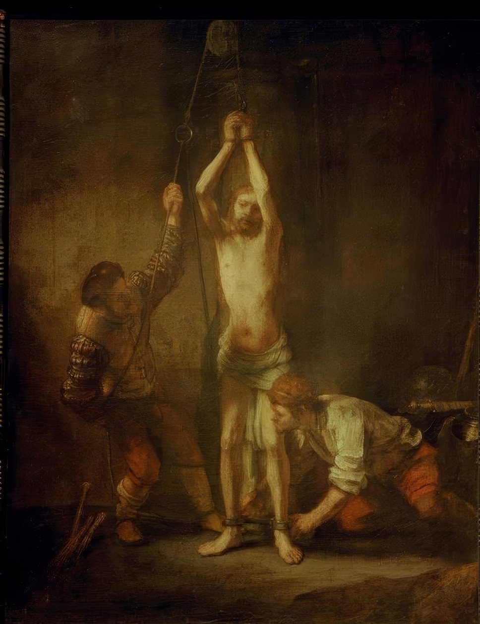 Christus an der Geißelsäule von Rembrandt van Rijn