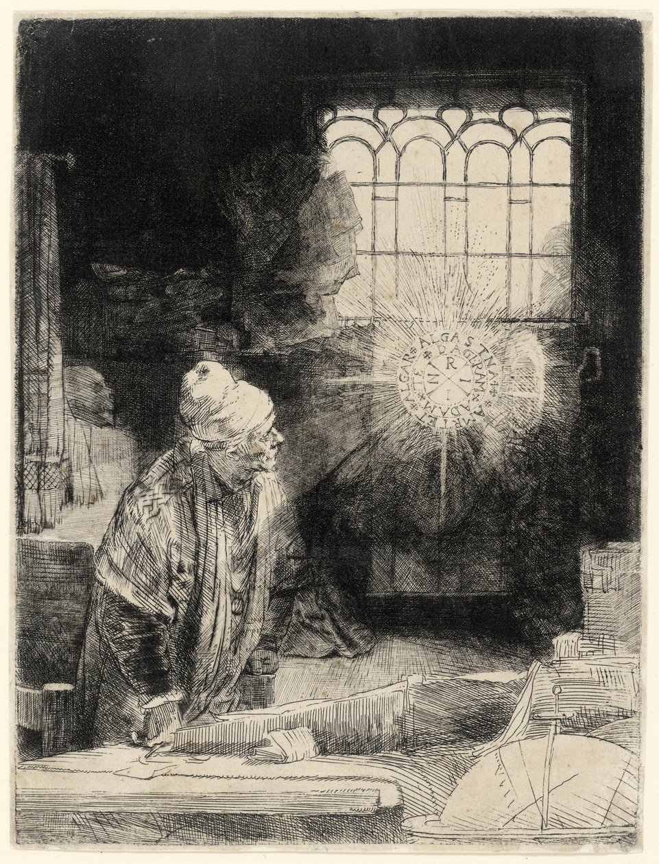Faust, veröffentlicht 1652 von Rembrandt van Rijn