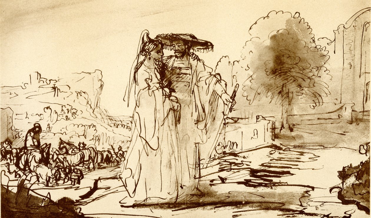 Jakob und Rahel von Rembrandt van Rijn
