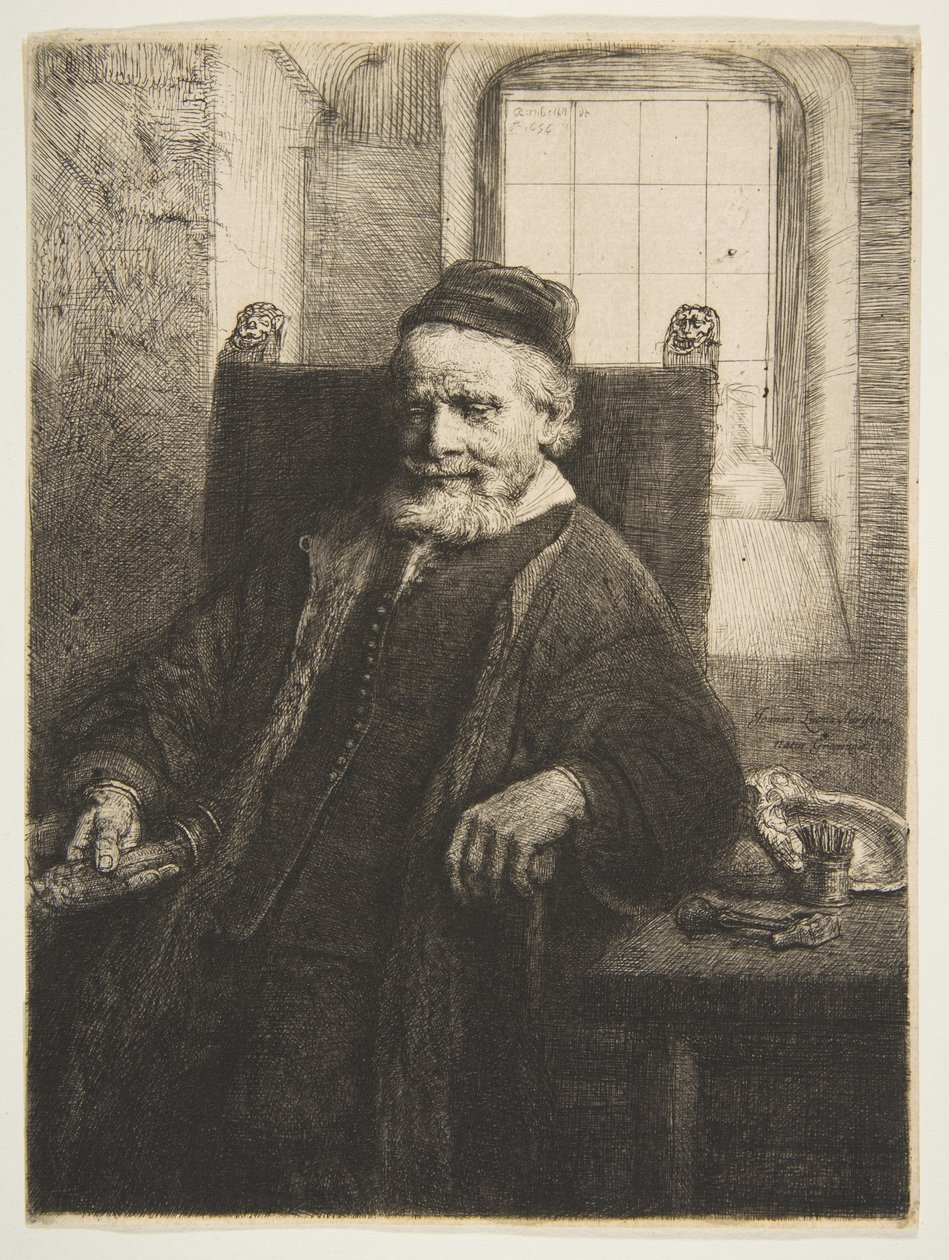 Jan Lutma, Goldschmied, 1656 von Rembrandt van Rijn