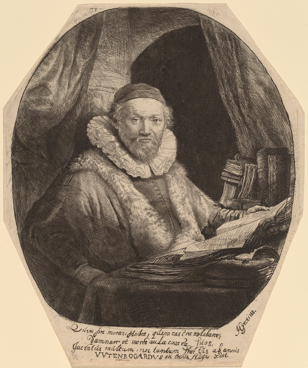 Jan Uytenbogaert von Rembrandt van Rijn