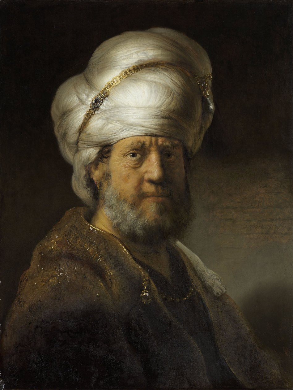 Mann in orientalischer Kleidung von Rembrandt van Rijn