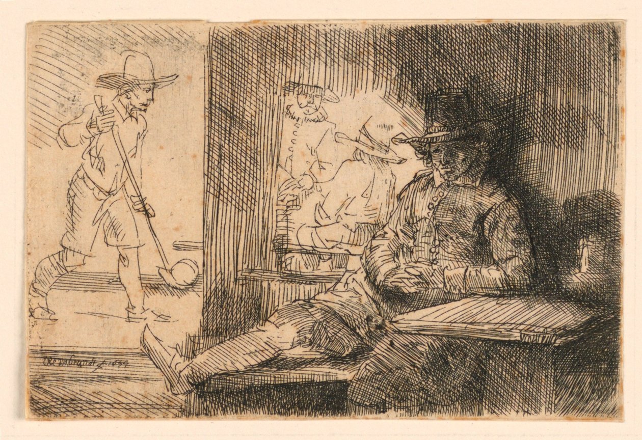 Der Golfspieler von Rembrandt van Rijn