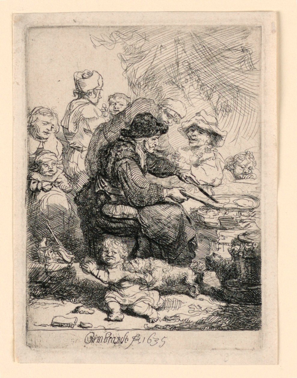 Die Pfannkuchenfrau von Rembrandt van Rijn