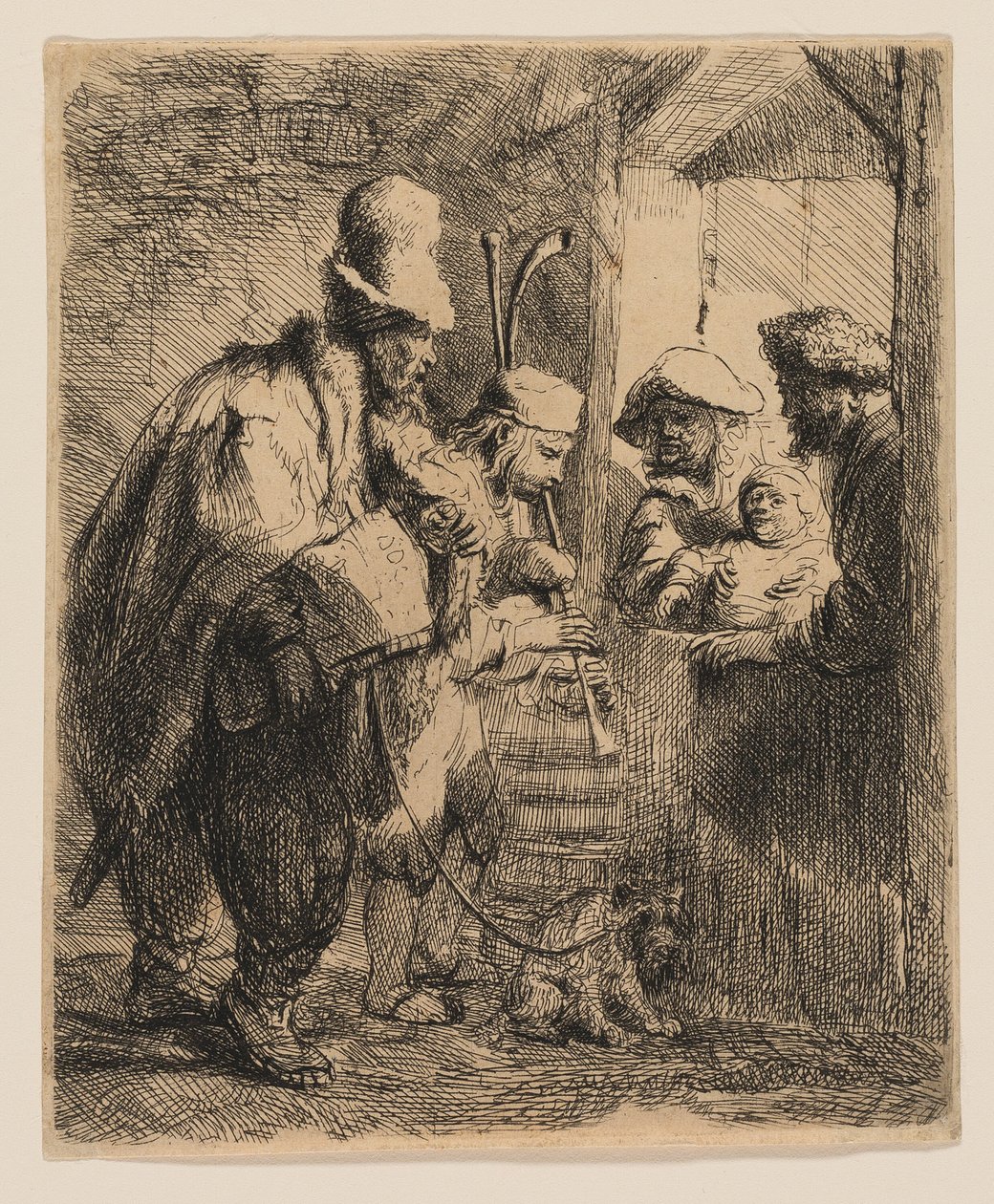 Die flanierenden Musiker von Rembrandt van Rijn