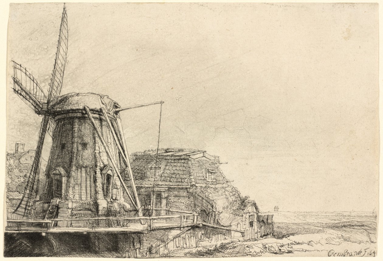 Die Windmühle von Rembrandt van Rijn