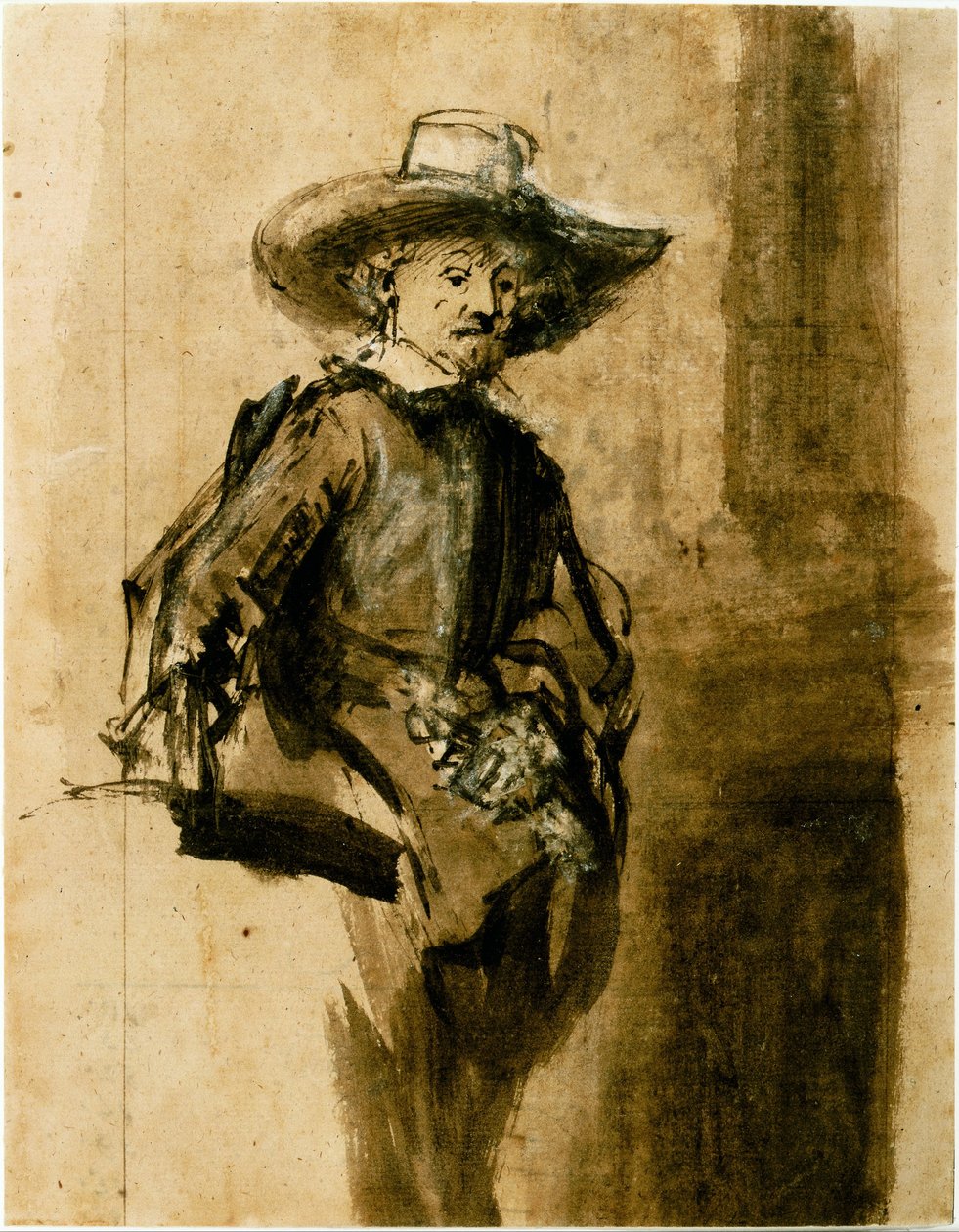 Studie für einen der Syndici, Volkert Jansz. von Rembrandt van Rijn
