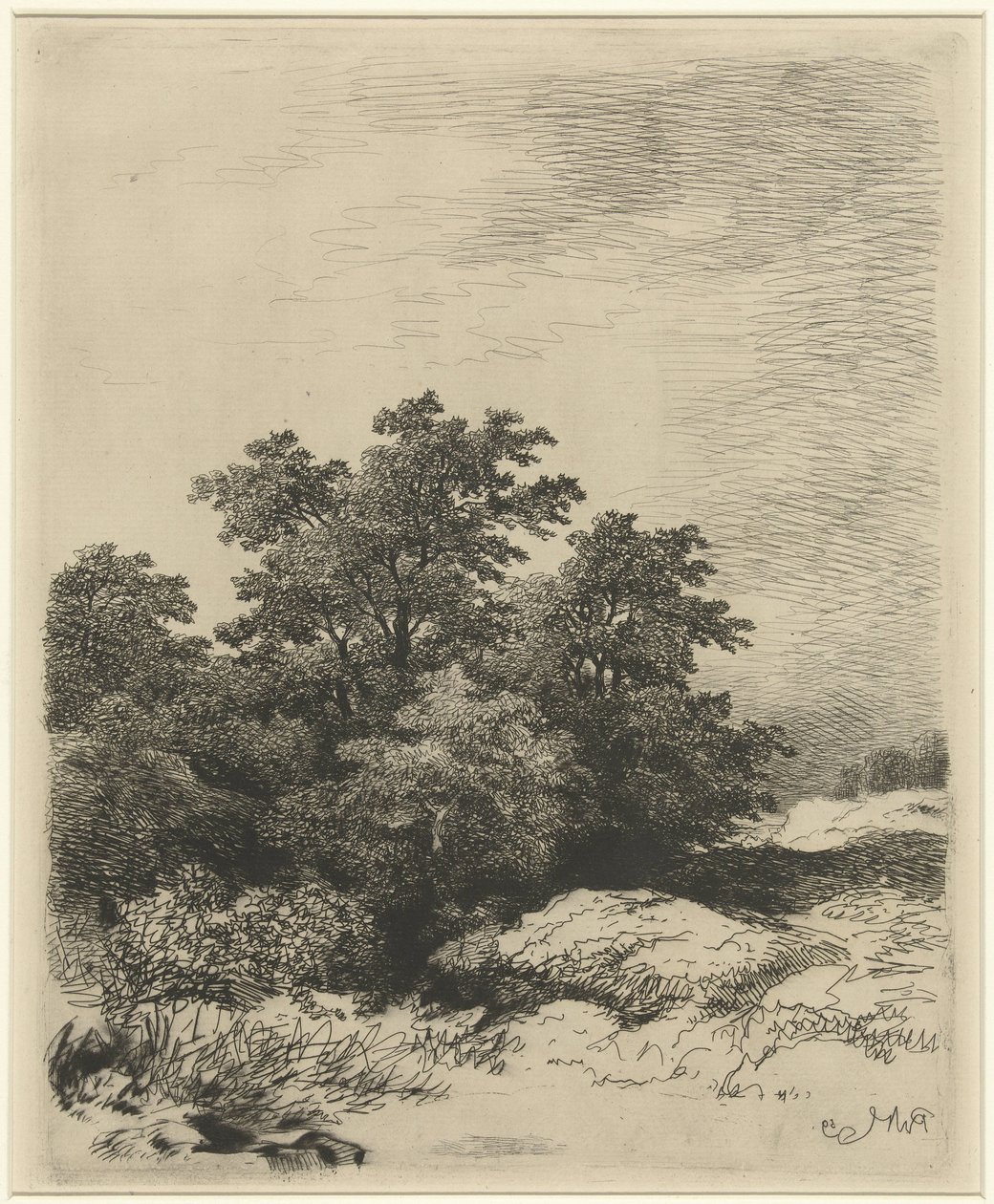 Landschaft mit Bäumen von Remigius Adrianus Haanen