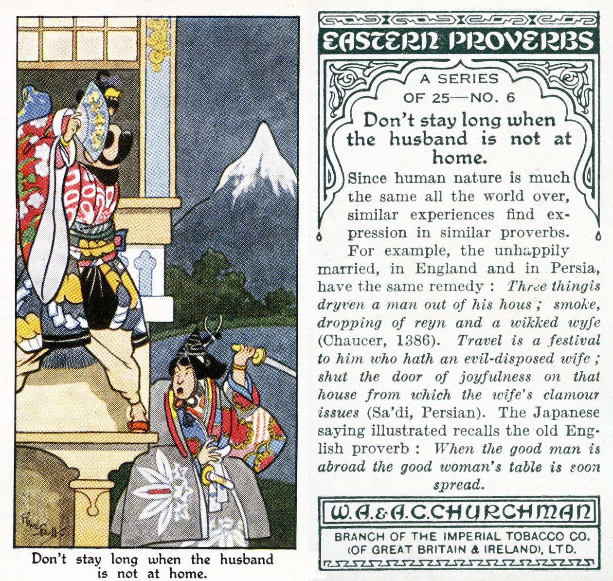Bleib nicht lange, wenn der Ehemann nicht zu Hause ist, 1931 von René Bull