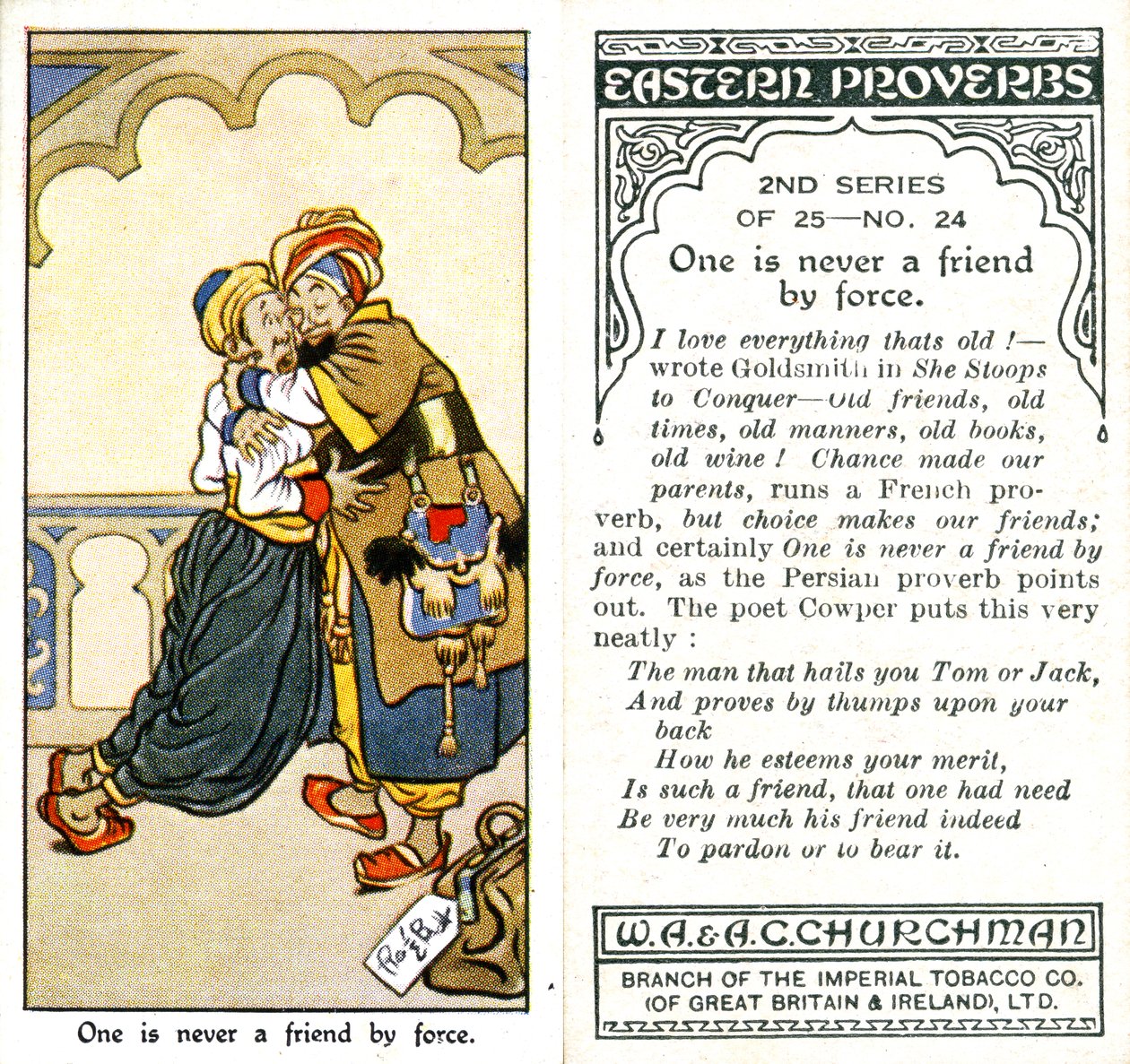 Man ist nie ein Freund mit Gewalt, 1932 von René Bull