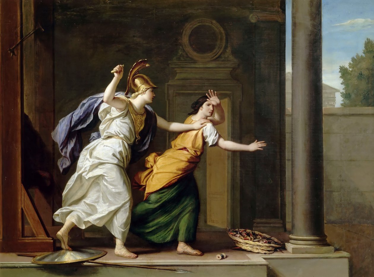 Minerva und Arachne von René Antoine Houasse