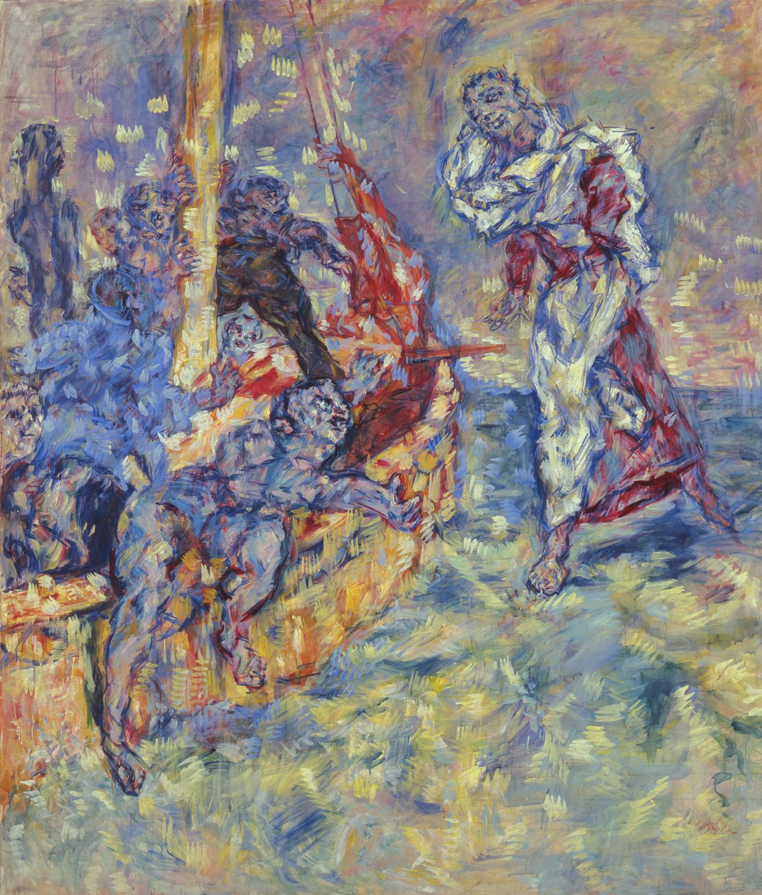 Jesus auf dem See Genezareth, 1936 von Rene Morere