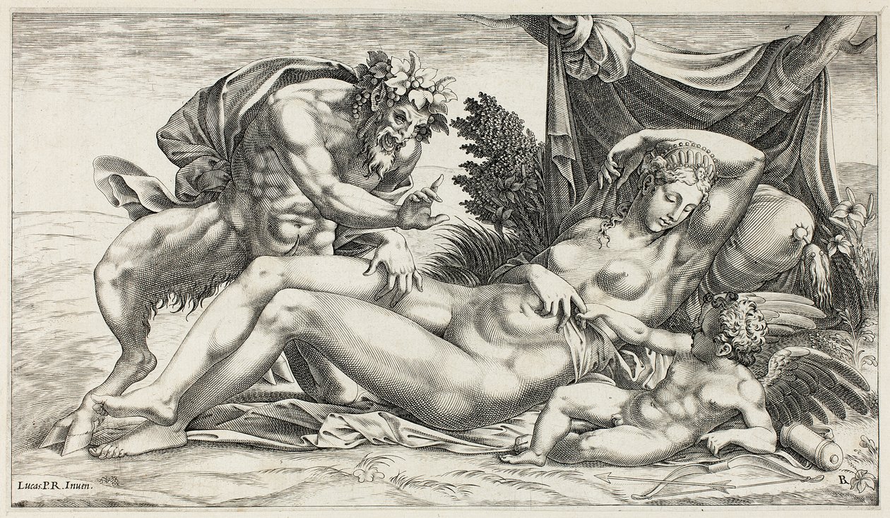 Jupiter und Antiope von Rene Boyvin