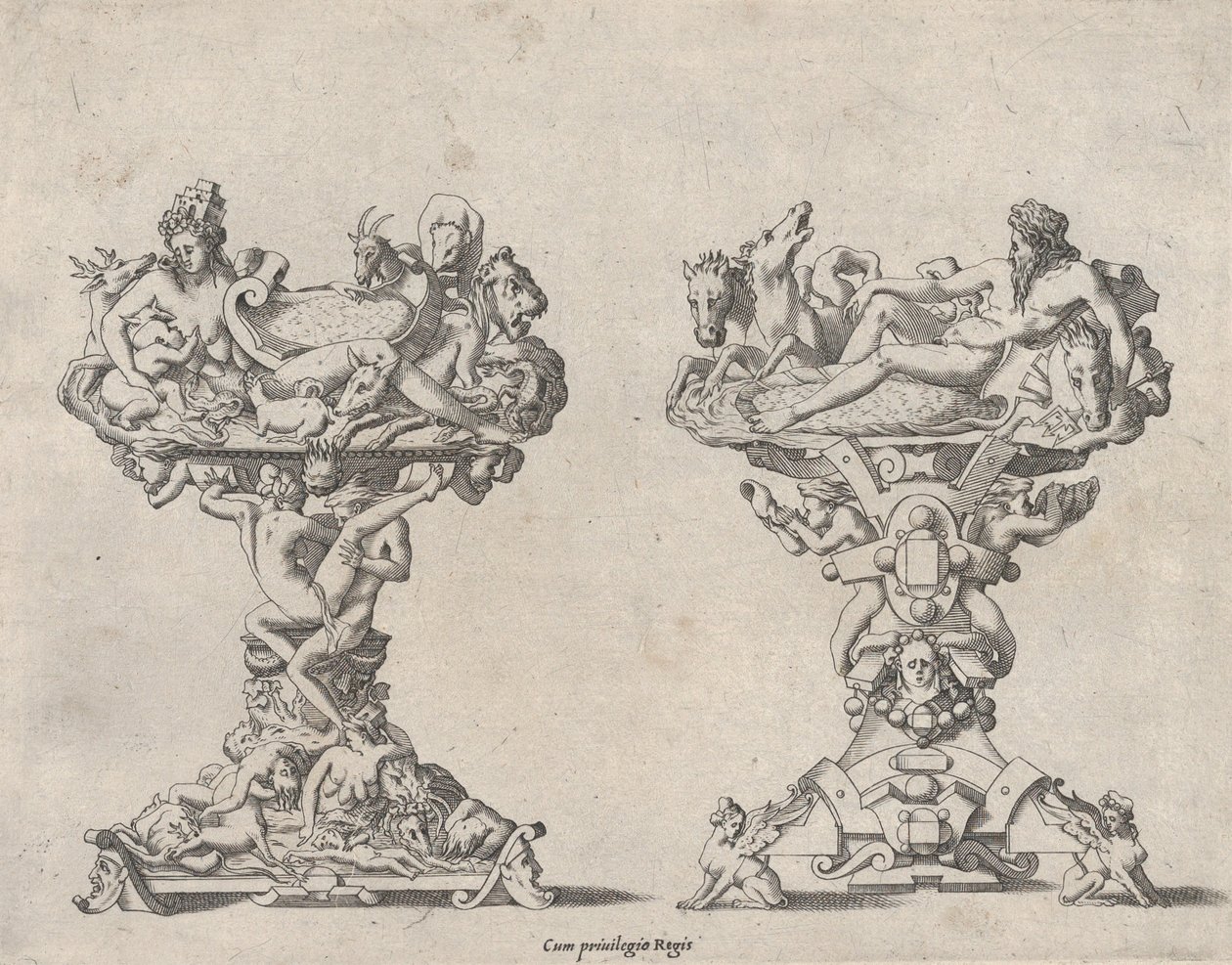 Zwei Salzfässer von Rene Boyvin