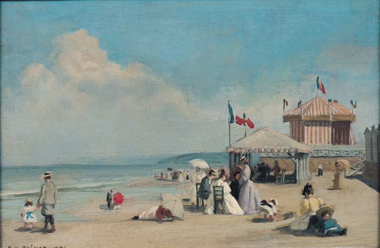Der Strand von Cabourg von René François Xavier Prinet