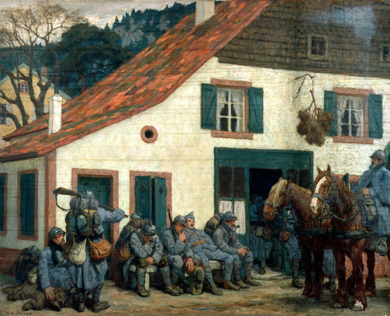 Der Halt von René François Xavier Prinet