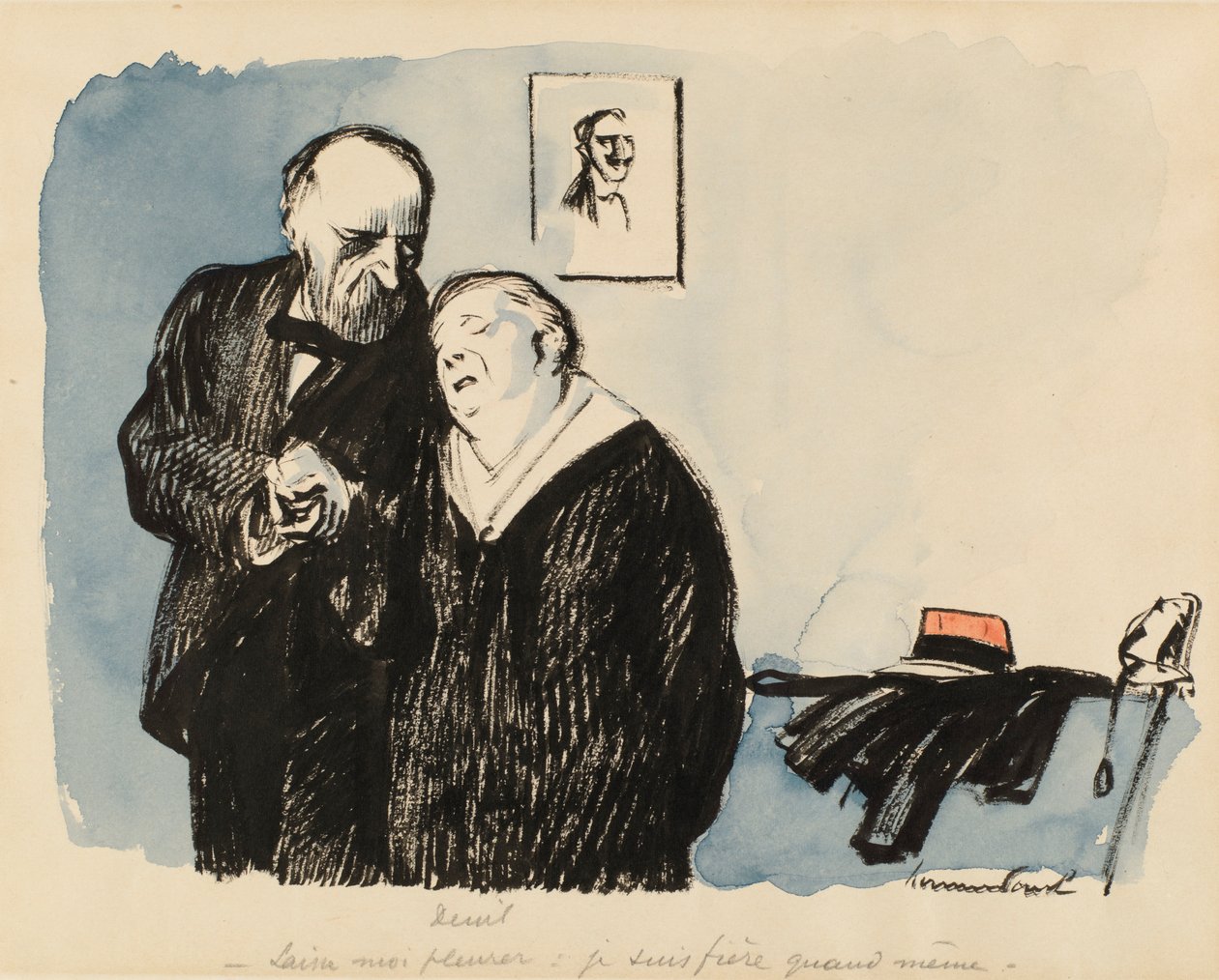 Trauer, ca. 1920er Jahre von Rene Georges Hermann Paul