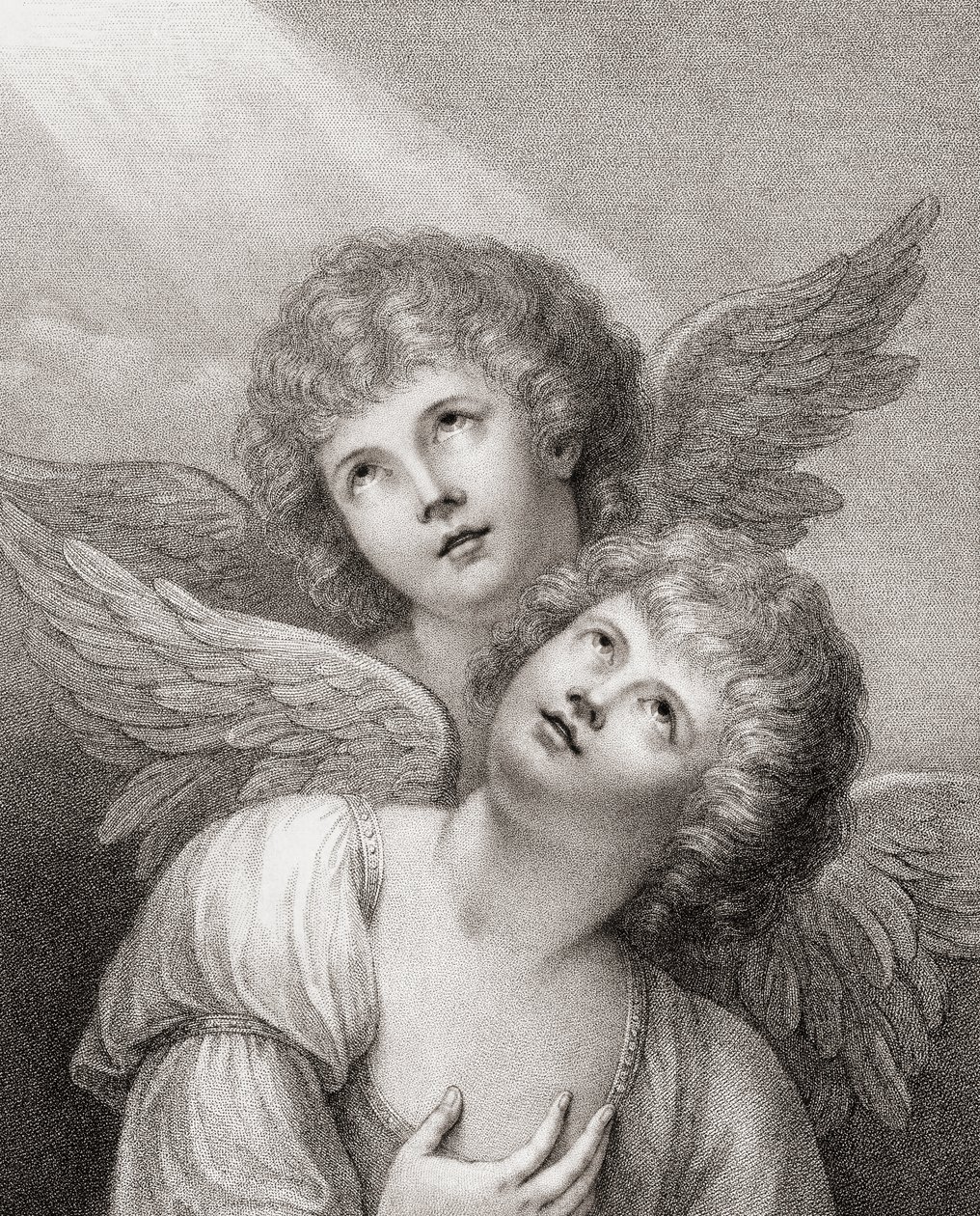 Zwei Cherubim von Rev. Matthew William (after) Peters