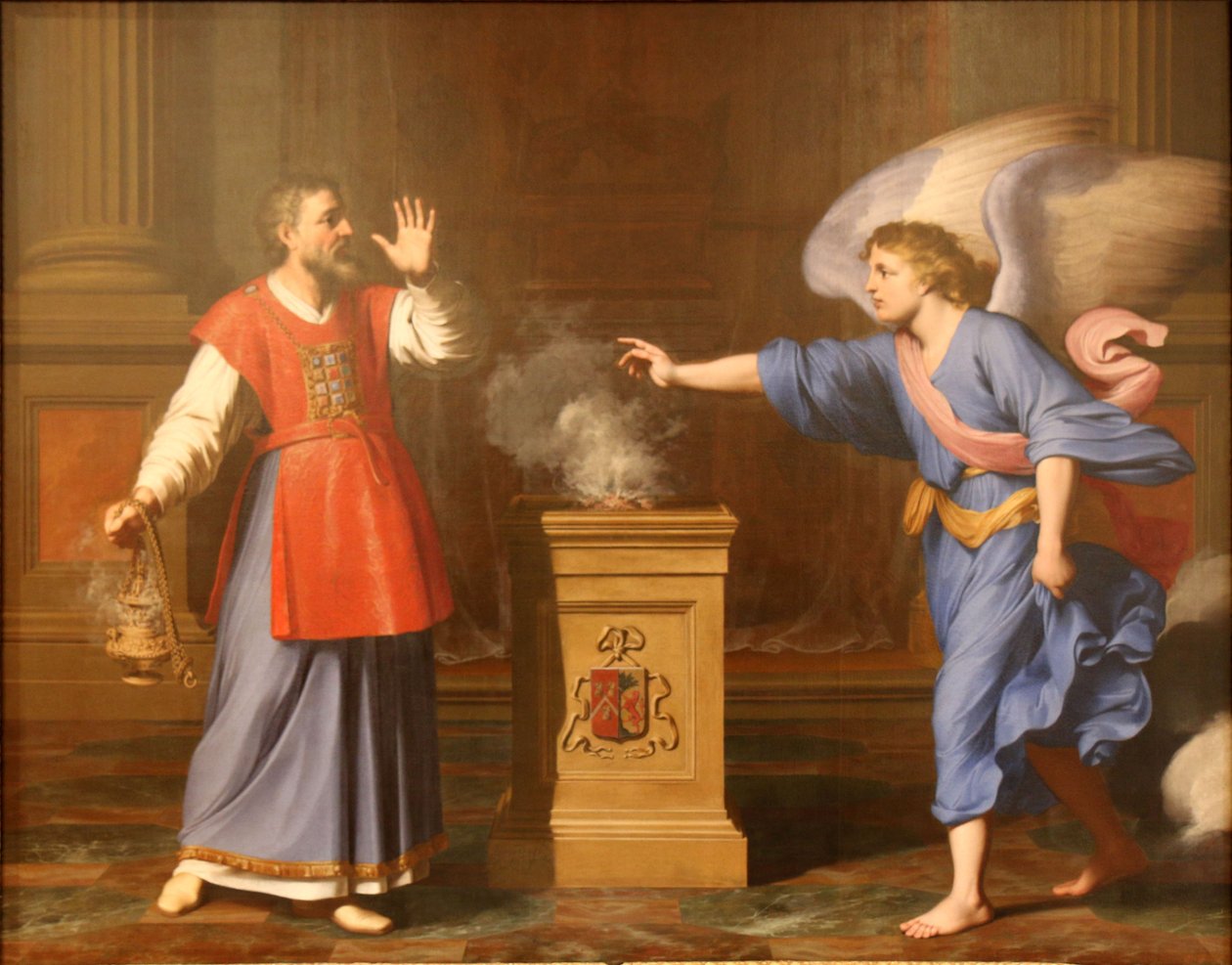 Der Erzengel Gabriel erscheint dem heiligen Zacharias von Reynaud Levieux