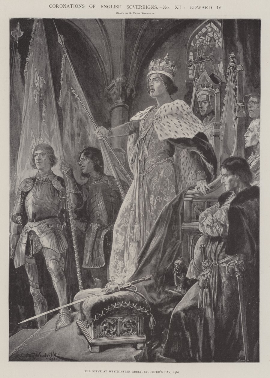 Krönungen englischer Souveräne, Edward IV von Richard Caton Woodville junior