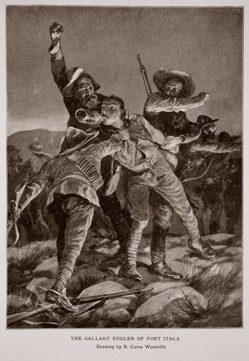Der tapfere Trompeter von Fort Itala von Richard Caton Woodville junior