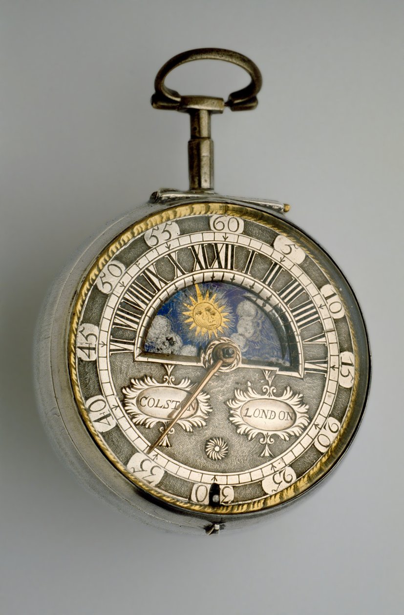 Doppelgehäuse-Taschenuhr, ca. 1685 von Richard Colston