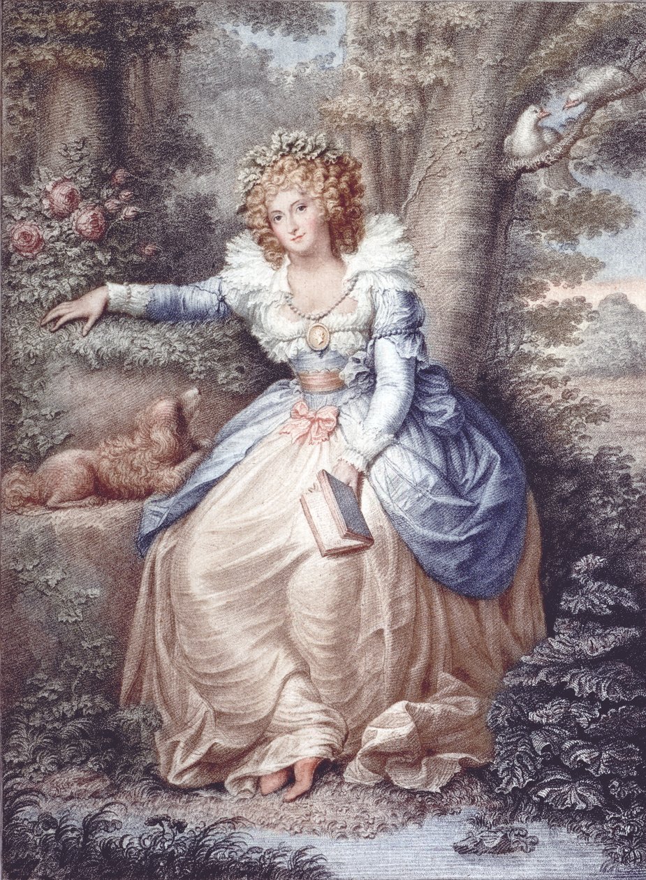Mrs Fitzherbert, graviert und veröffentlicht von Jean Conde, 1792 von Richard Cosway