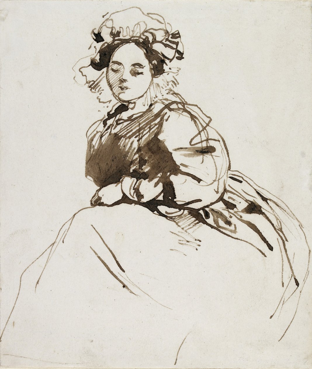 Studie einer sitzenden Frau von Richard Parkes Bonington