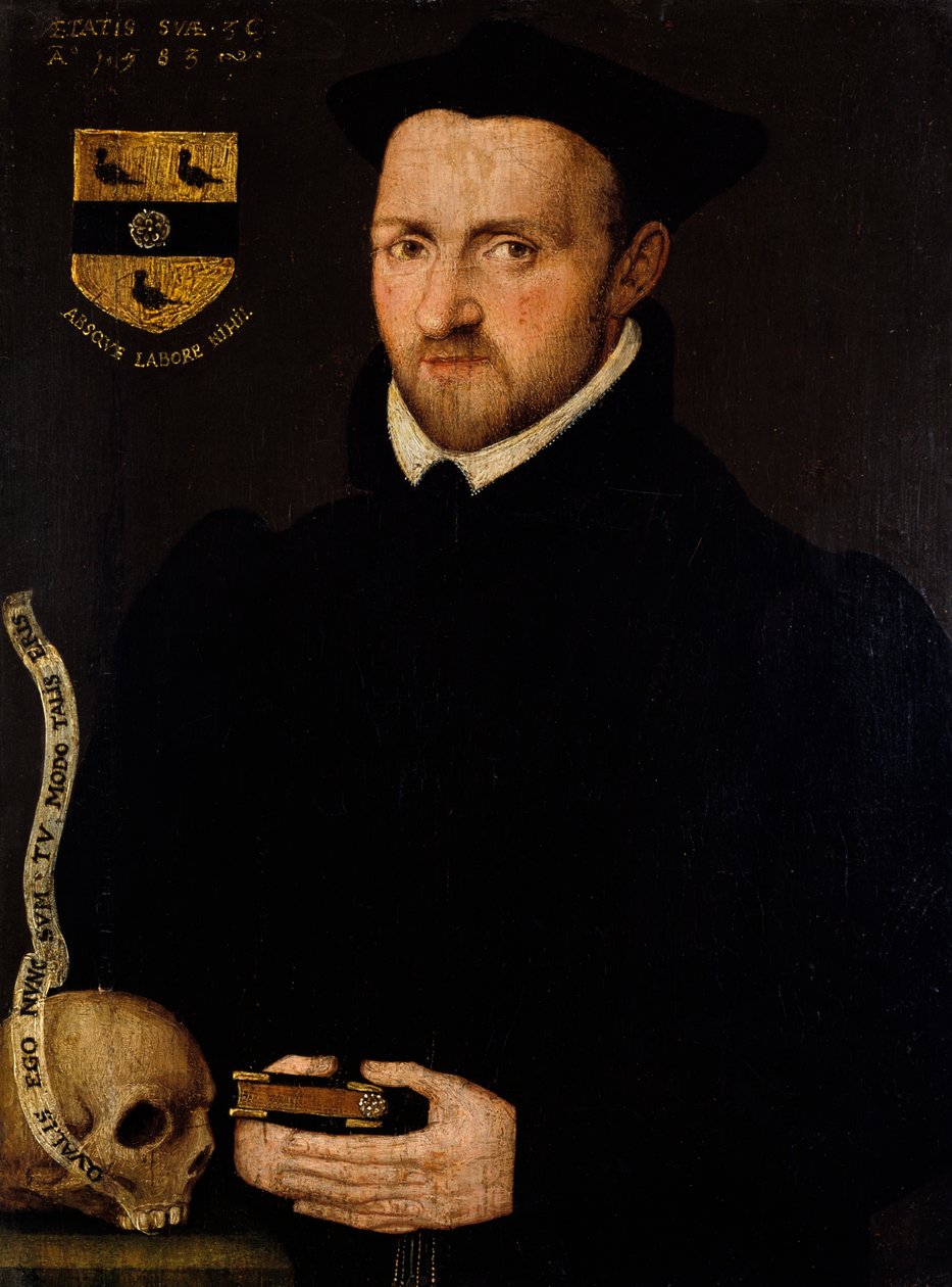 Porträt von Ralph Lumley, 1583 von Richard Stevens