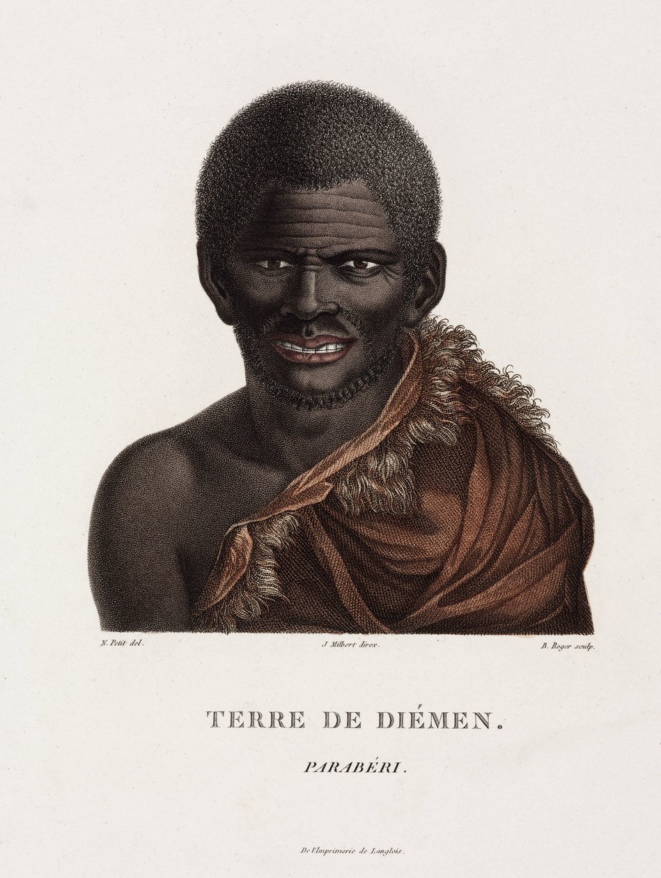 Tasmanischer Aborigine, Australien von John Pardon