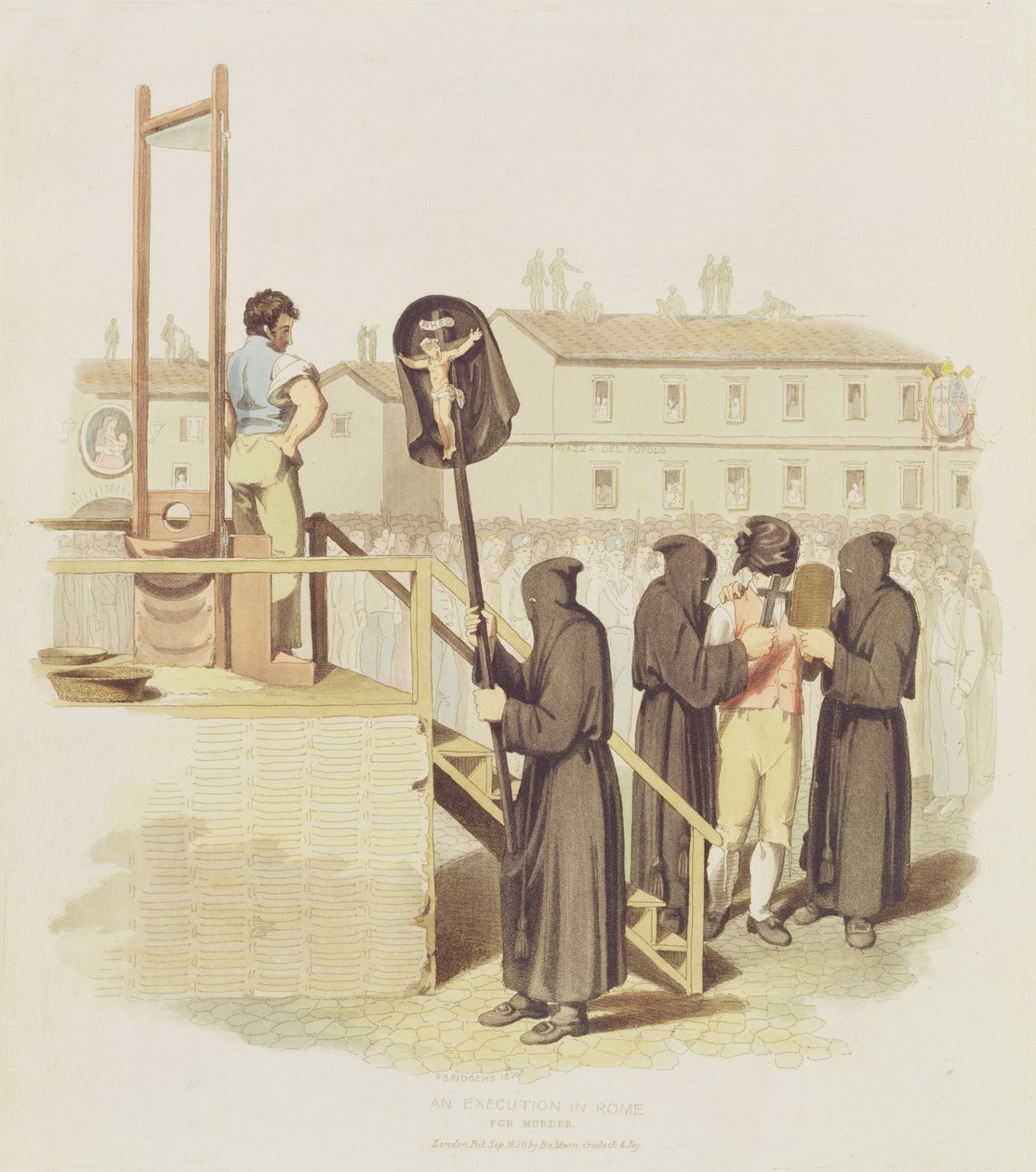 Eine Hinrichtung in Rom wegen Mordes von Richard Bridgens