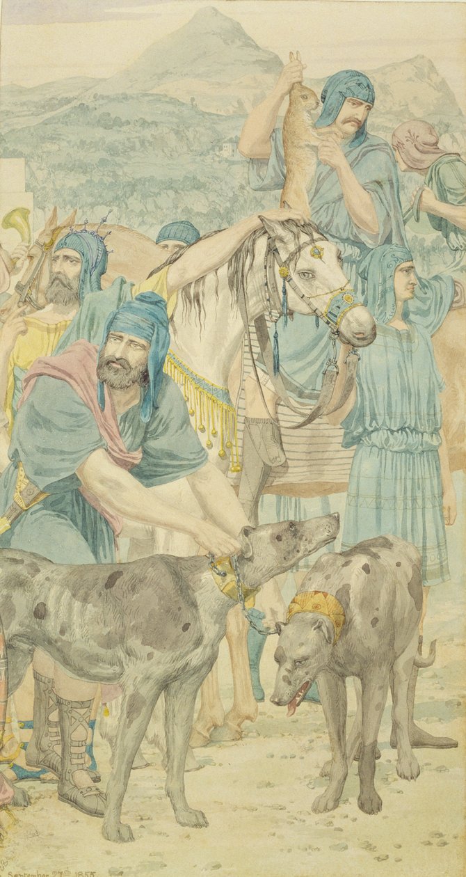 Jagdszene, 1855 von Richard Dadd